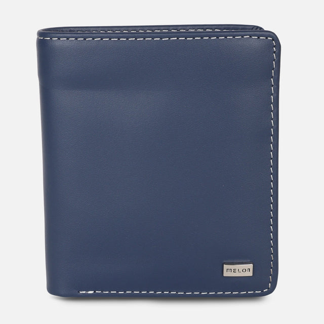 MEN BI-FOLD LEATHER WALLET