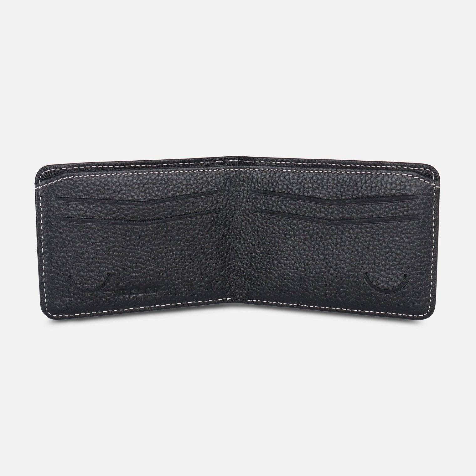 MEN BI-FOLD LEATHER WALLET