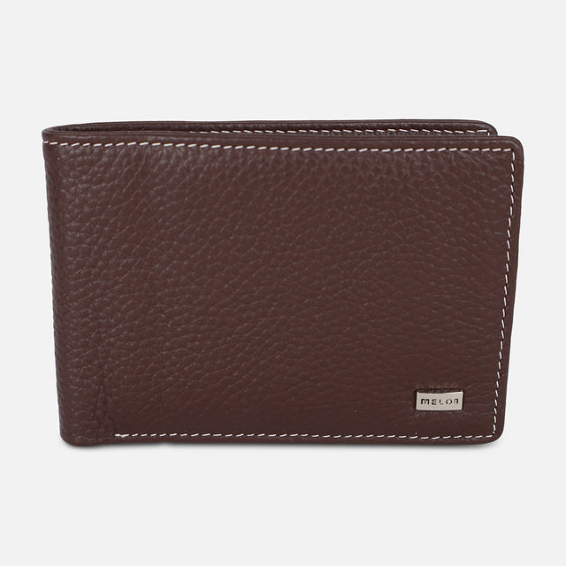 MEN BI-FOLD LEATHER WALLET