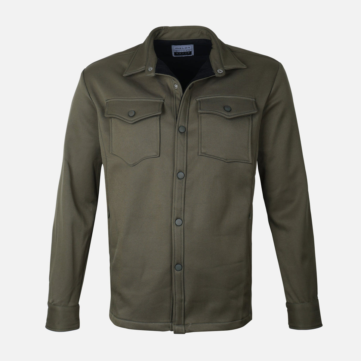 MEN LONG SLEEVE SHIRT SPREAD COLLAR