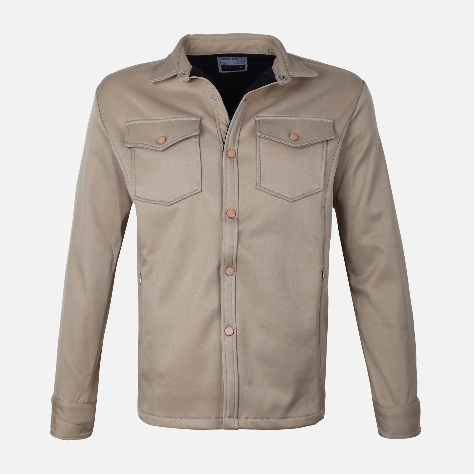 MEN LONG SLEEVE SHIRT SPREAD COLLAR