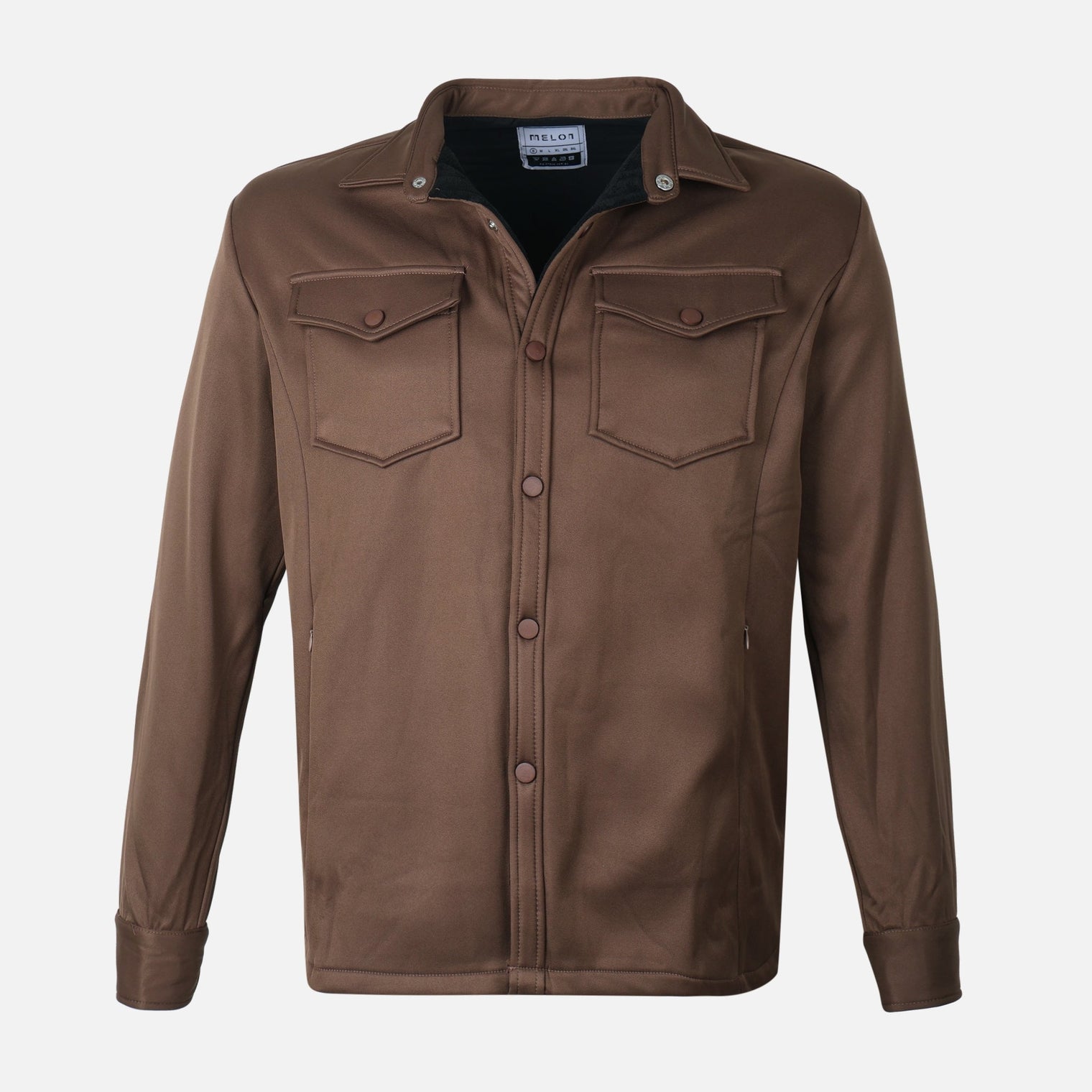 MEN LONG SLEEVE SHIRT SPREAD COLLAR