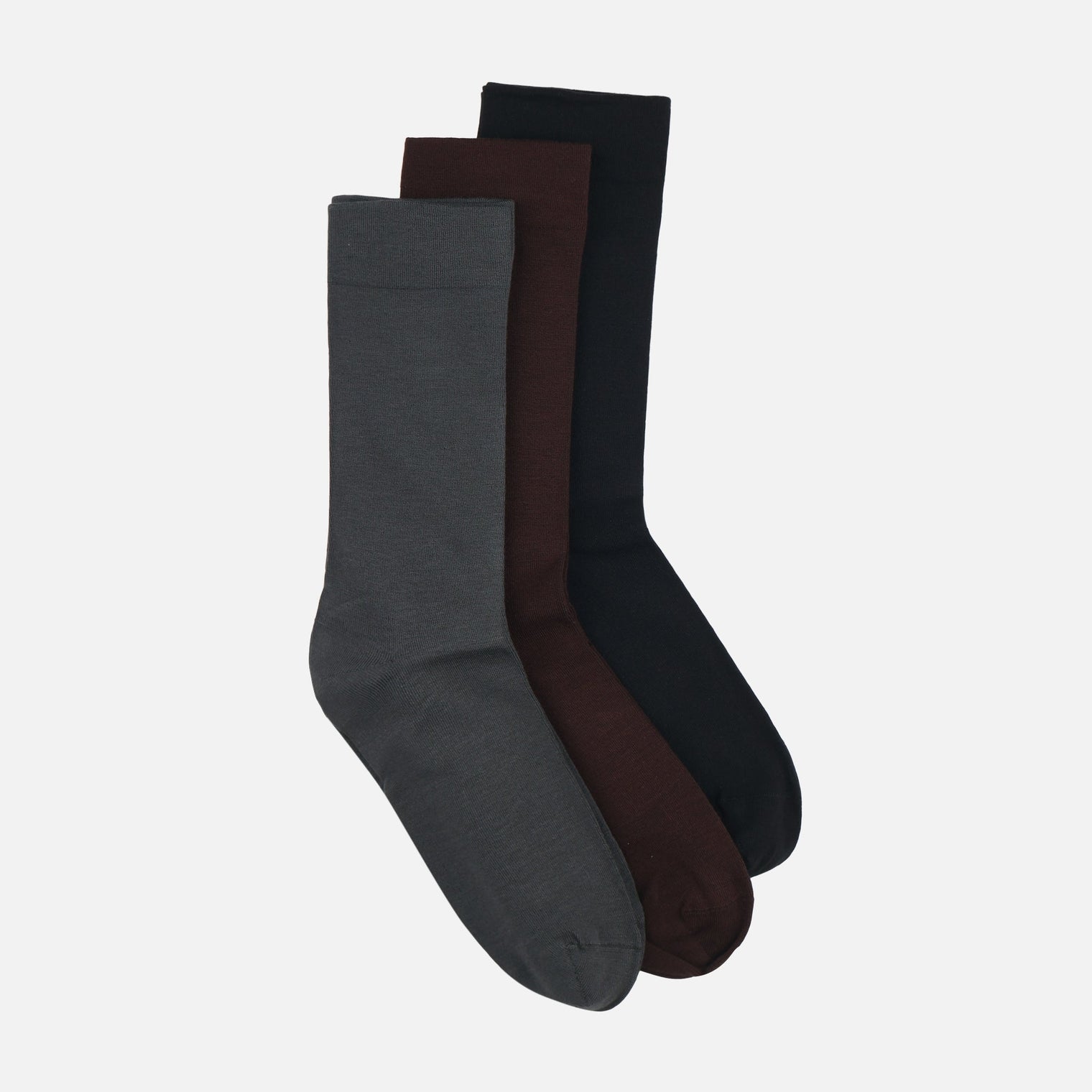 Men Diabetic Hand Linked Bamboo Crew Socks