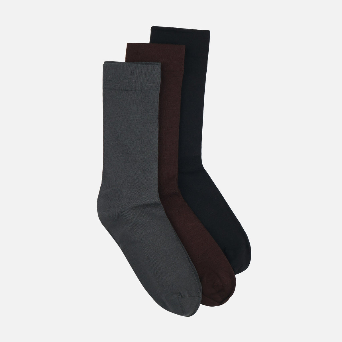 Men Diabetic Hand Linked Bamboo Crew Socks