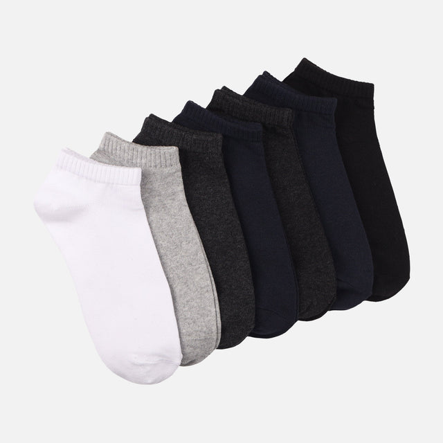 Ladies Basic Ankle Socks 7 Pairs