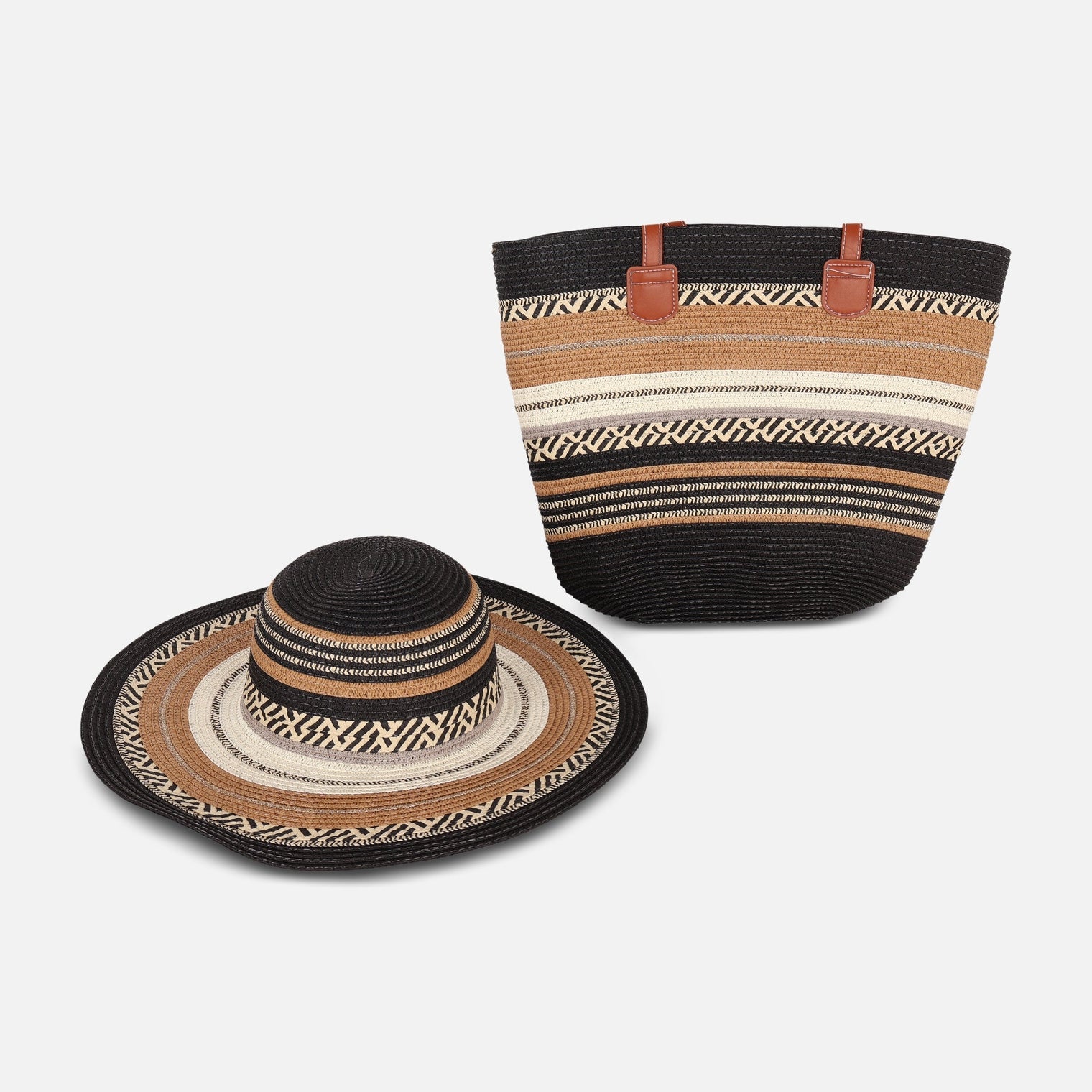 Ladies Fashion Beach Hat & Bag Set
