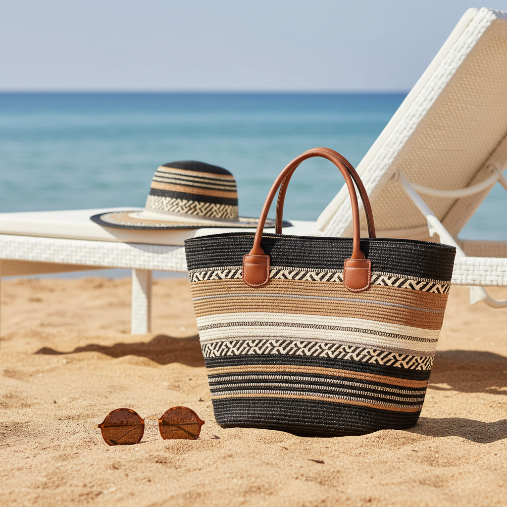 Ladies Fashion Beach Hat & Bag Set
