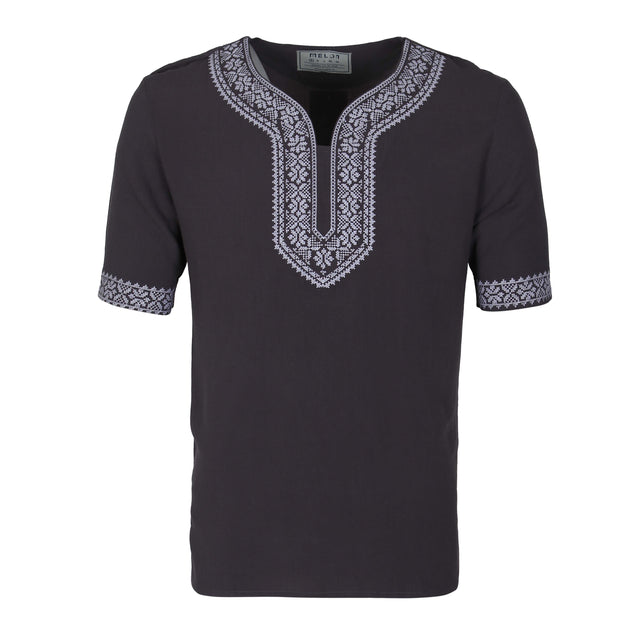 MEN LINEN SHIRT SHORT SLEEVES REGULAR FIT