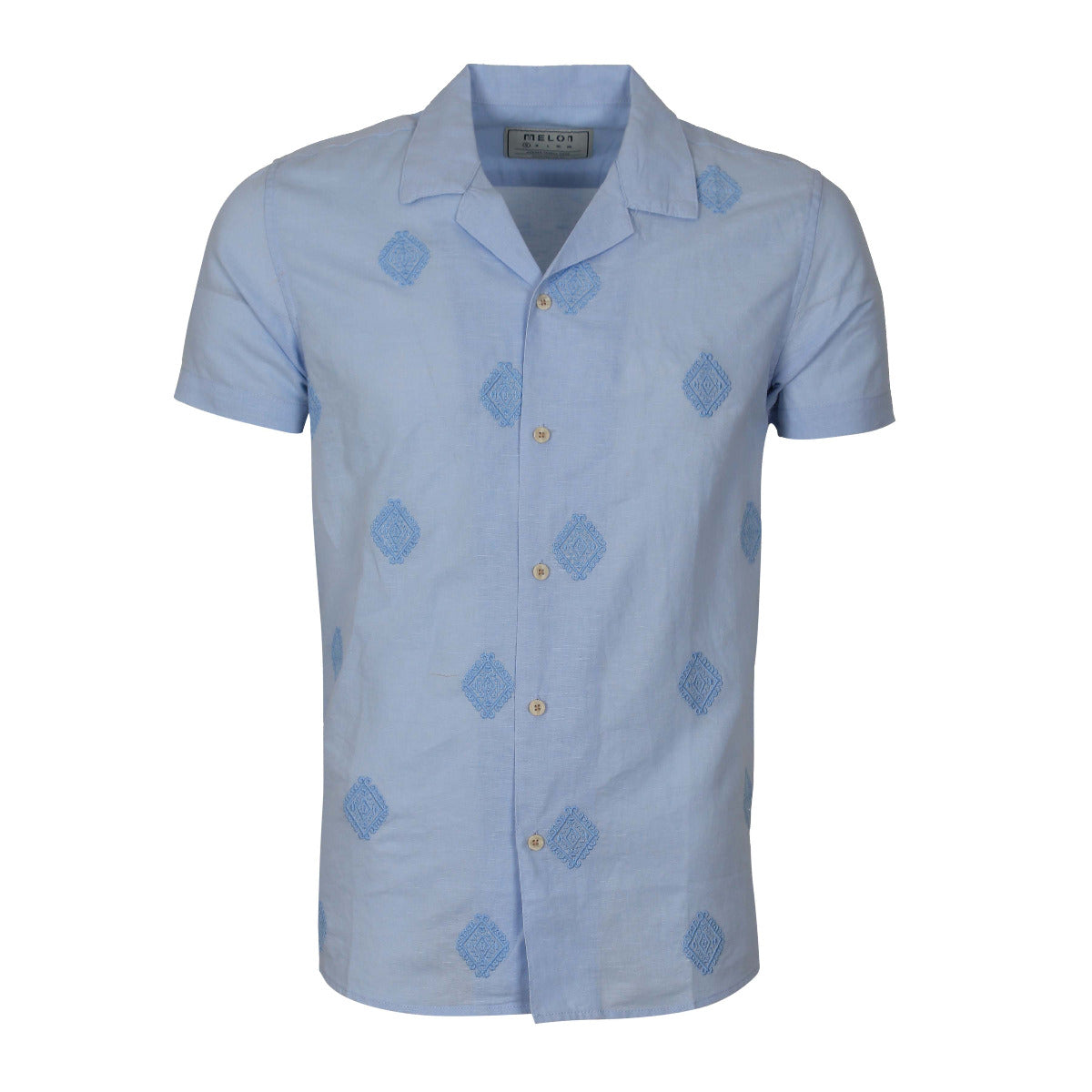 MEN LINEN SHIRT SHORT SLEEVES REGULAR FIT