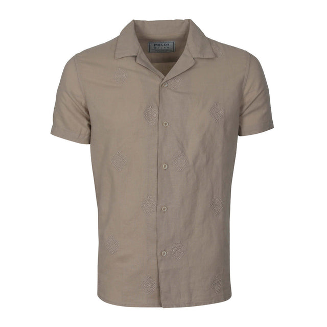 MEN LINEN SHIRT SHORT SLEEVES REGULAR FIT