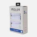 MEN EXTRA LONG TRUNK WHITE 3 PIECES