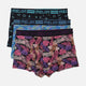 Men Innerwear Printed Trunk 3 Pieces