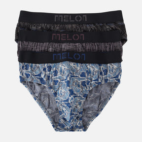Men Innerwear Printed Brief 3 Pieces