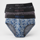 Men Innerwear Printed Brief 3 Pieces