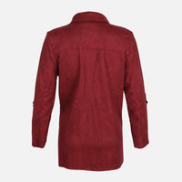Ladies Long Sleeve Suede Jacket