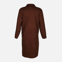 Ladies Long Sleeve Suede Coat