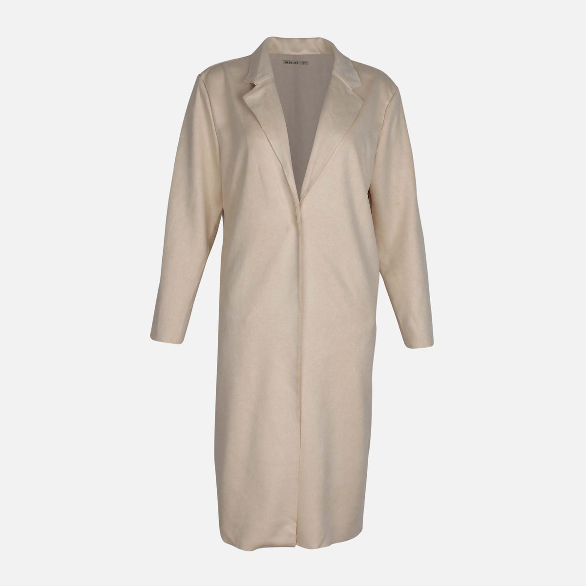 Ladies Long Sleeve Suede Coat