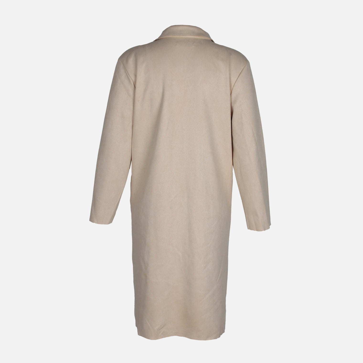 Ladies Long Sleeve Suede Coat