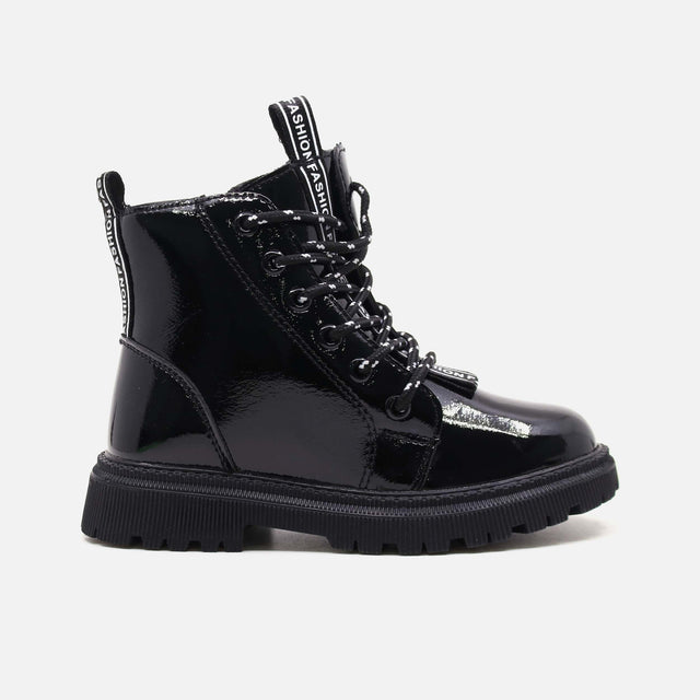GIRLS CASUAL LACE-UP BOOTS