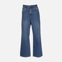 WOMEN DENIM PANTS JEANS WIDE LEG