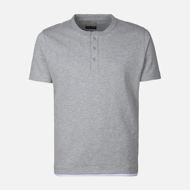 MEN T-SHIRT HENLEY REGULAR FIT