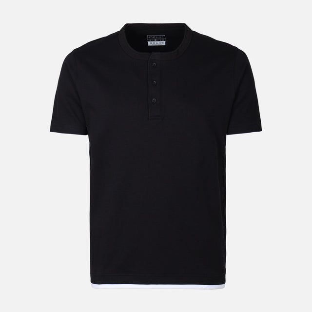 MEN T-SHIRT HENLEY REGULAR FIT