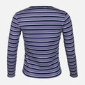 WOMEN RIB STRIPER LONG SLEEVE TEE