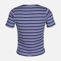 WOMEN RIB STRIPER SHORT SLEEVE TEE