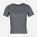 WOMEN RIB STRIPER SHORT SLEEVE TEE