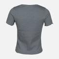 WOMEN RIB STRIPER SHORT SLEEVE TEE