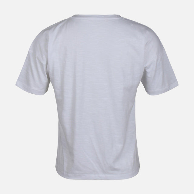 WOMEN SLUB LOOSE SHORT SLEEVE TEE