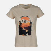 WOMEN SLUB LOOSE SHORT SLEEVE TEE