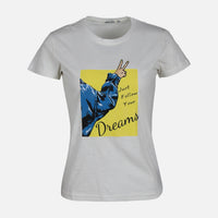 WOMEN SLUB LOOSE SHORT SLEEVE TEE