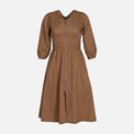 WOMEN SHORT SLEEVE LONG DRESS