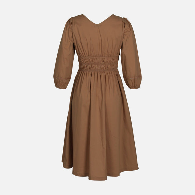 WOMEN SHORT SLEEVE LONG DRESS