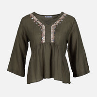 WOMEN DEEP NECK TOP