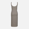 WOMEN SLEEVE LESS LONG RIB DRESS