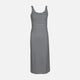 WOMEN SLEEVE LESS LONG RIB DRESS