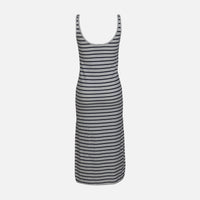 WOMEN SLEEVE LESS LONG RIB DRESS