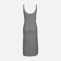 WOMEN SLEEVE LESS LONG RIB DRESS