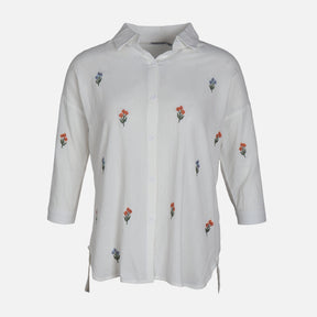 WOMEN EMB LONG SHIRT