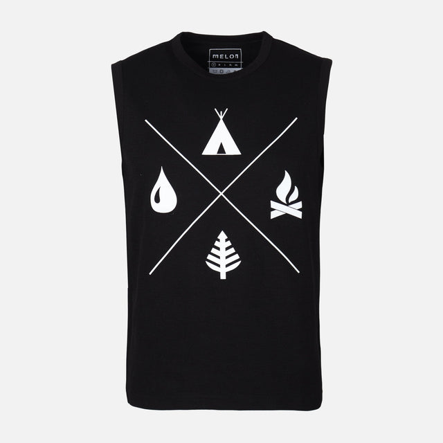 MEN VEST ROUND NECK REGULAR FIT