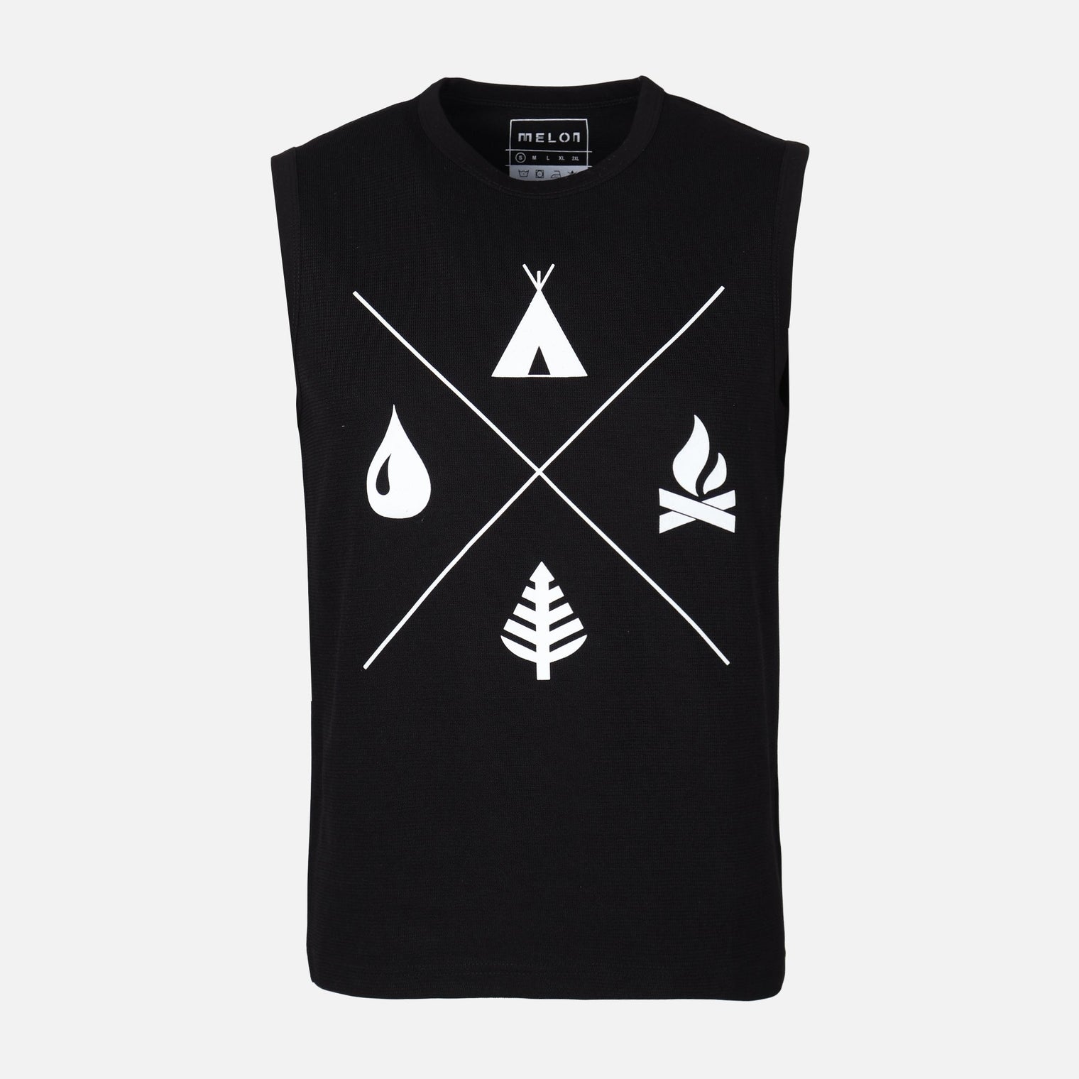 MEN VEST ROUND NECK REGULAR FIT