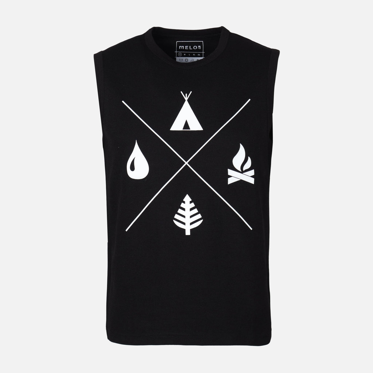 MEN VEST ROUND NECK REGULAR FIT