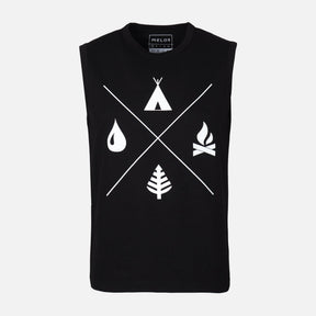 MEN VEST ROUND NECK REGULAR FIT