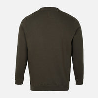 MEN SOLID FLEECE PULLOVER ROUND NECK