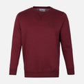 MEN SOLID FLEECE PULLOVER ROUND NECK