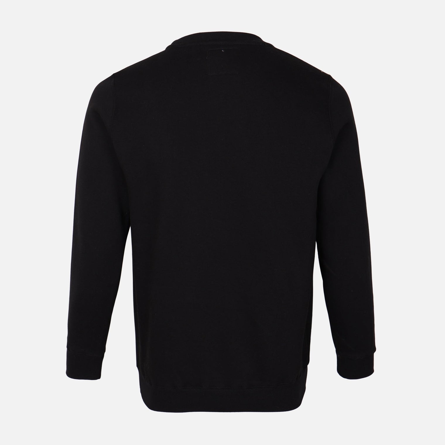 MEN SOLID FLEECE PULLOVER ROUND NECK
