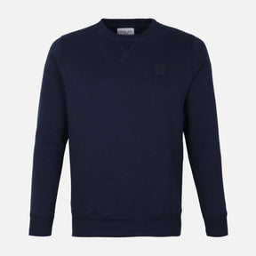 MEN SOLID FLEECE PULLOVER ROUND NECK