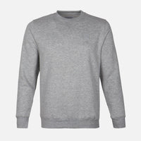 MEN SOLID FLEECE PULLOVER ROUND NECK